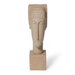 Amedeo Modigliani: Large Pink Tete Sculpture