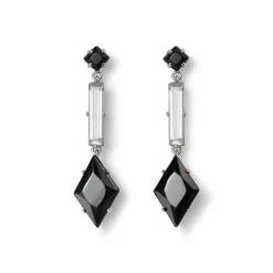 American Deco Pendant Necklace And Long Pendant Earrings Set