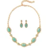 American Gilded Age Statement Necklace And Earrings Set
