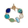 Ancient Mixed Motifs Glass Bracelet