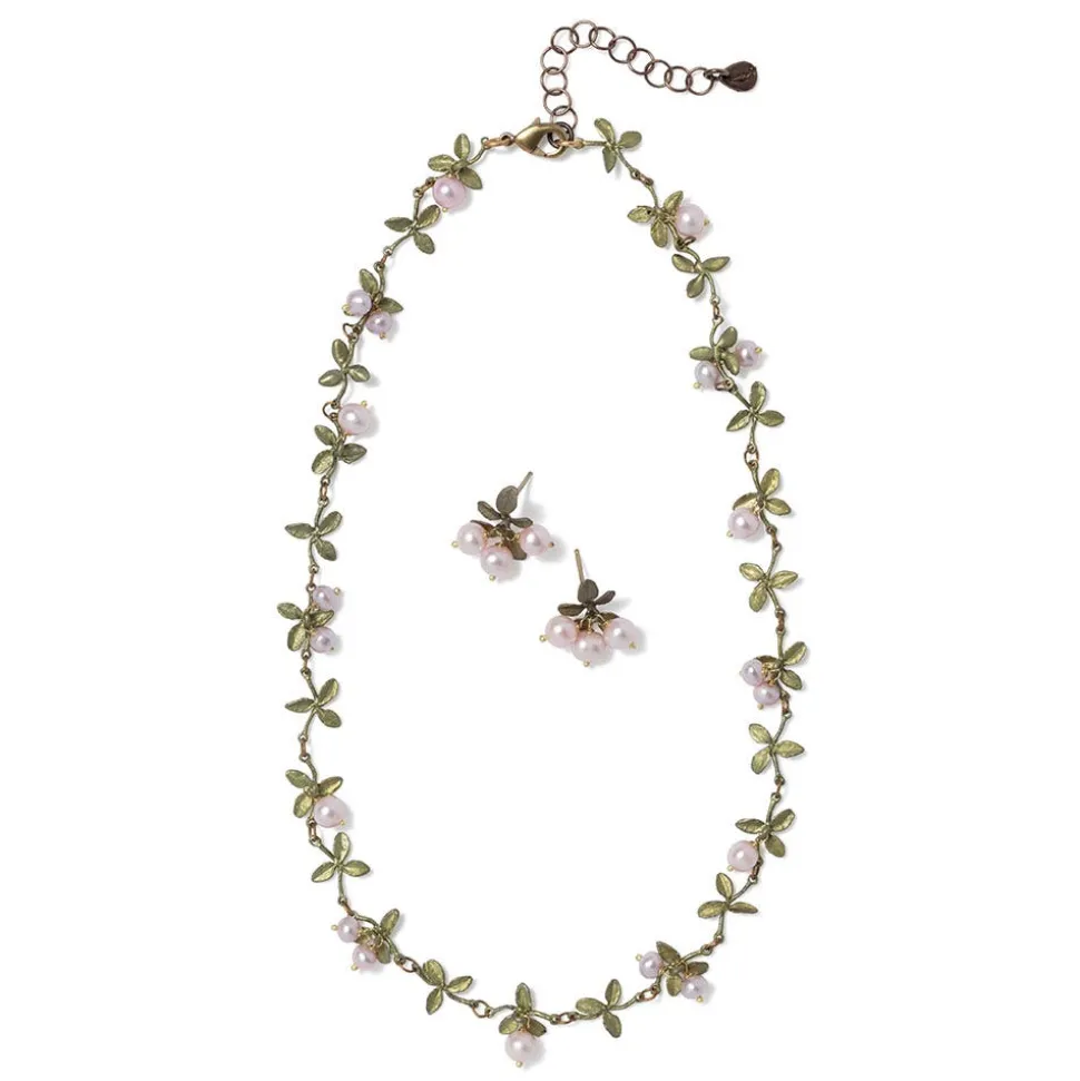 Blushing Berries Necklace And Earrings Set