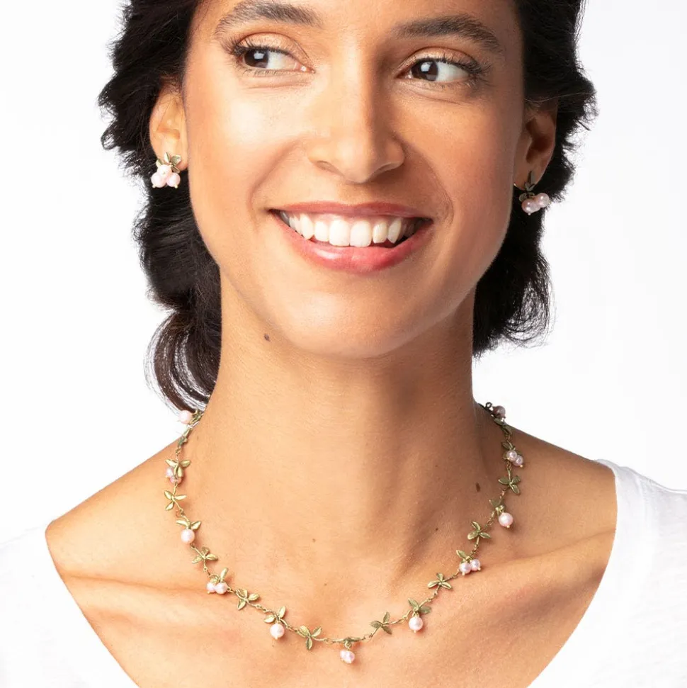 Blushing Berries Necklace And Earrings Set