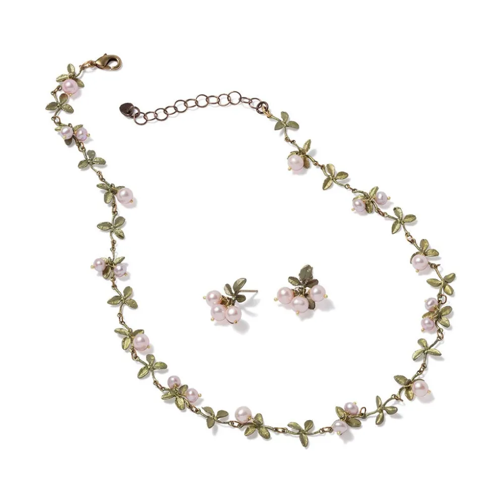 Blushing Berries Necklace And Earrings Set