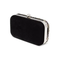 British Floral Beaded Clutch