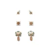 British Tree Of Life Flora And Stars Stud Earring Set