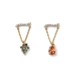 British Tree Of Life Fruit Pendant Drop Earrings