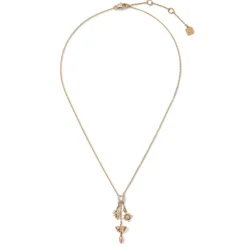 British Tree Of Life Triple-Charm Necklace