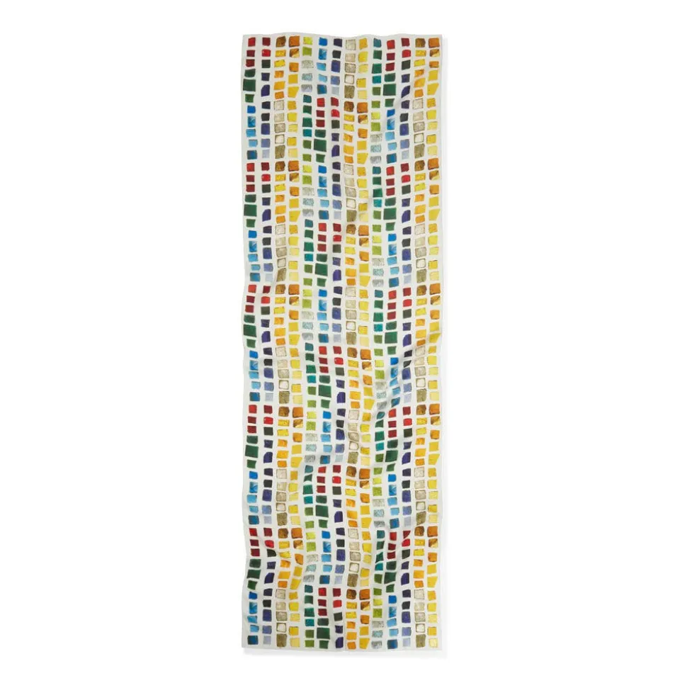 Byzantine Tesserae Oblong Silk Scarf