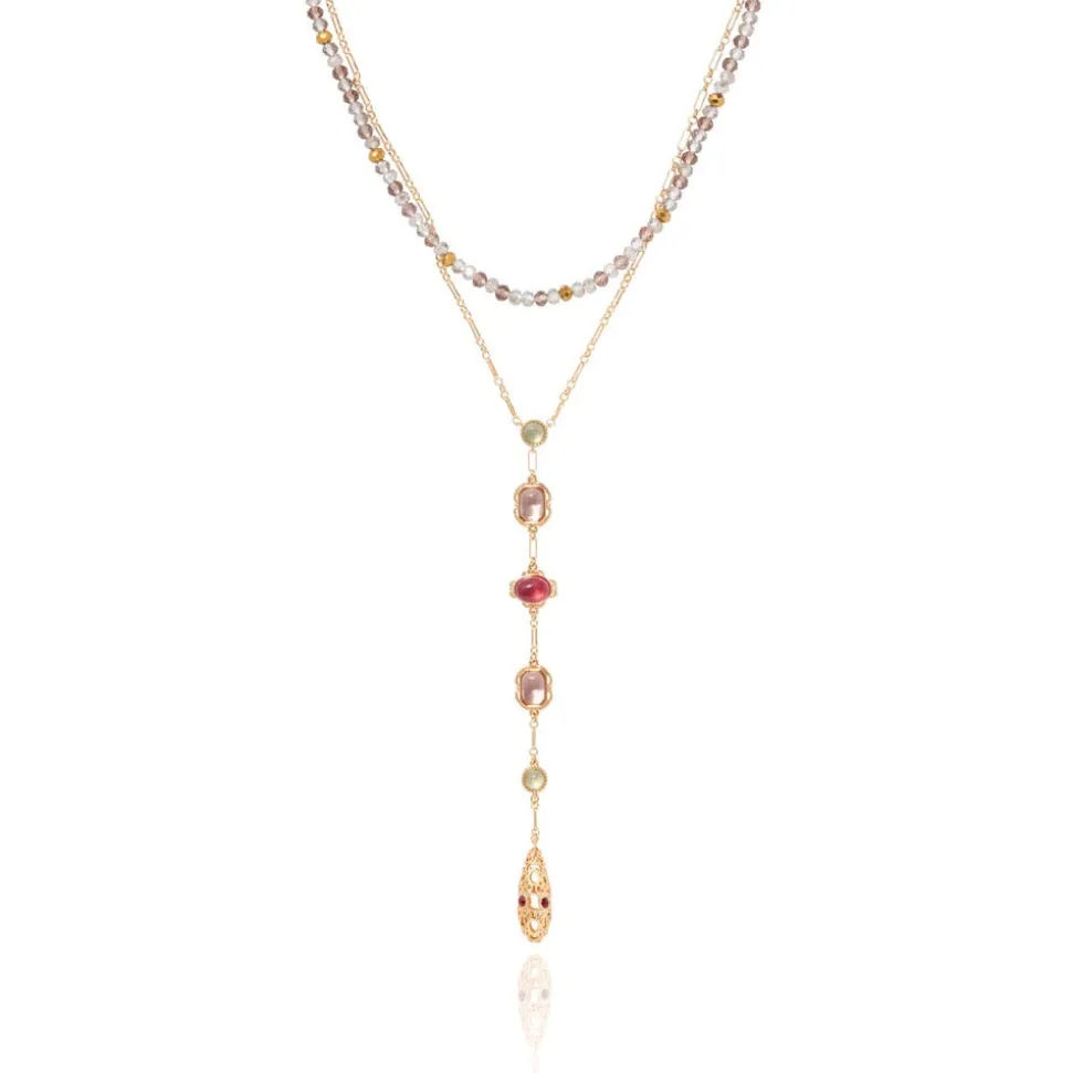 Cascading Gems Y-Necklace