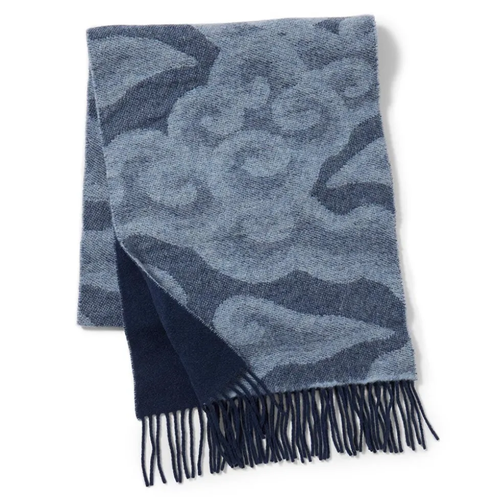 Chinese Cloud Reversible Unisex Wool Scarf