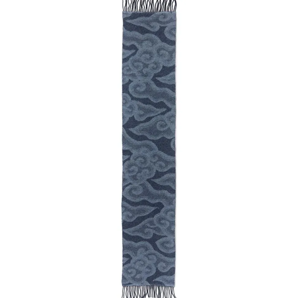 Chinese Cloud Reversible Unisex Wool Scarf