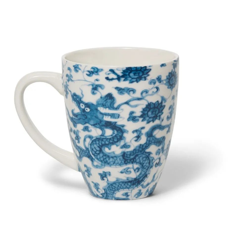 Chinese Dragon Covered Mug With Tea Infuser