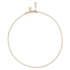 Crescent Moon Cable Chain Choker