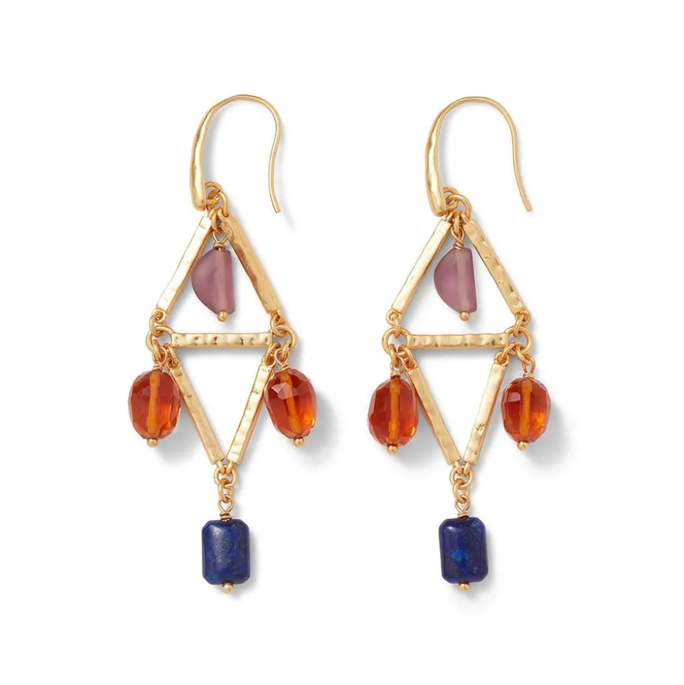 Cypriot Gems Chandelier Earrings