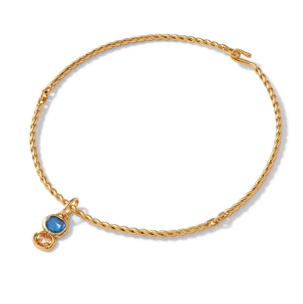 Cypriot Twist Collar Necklace With Charm