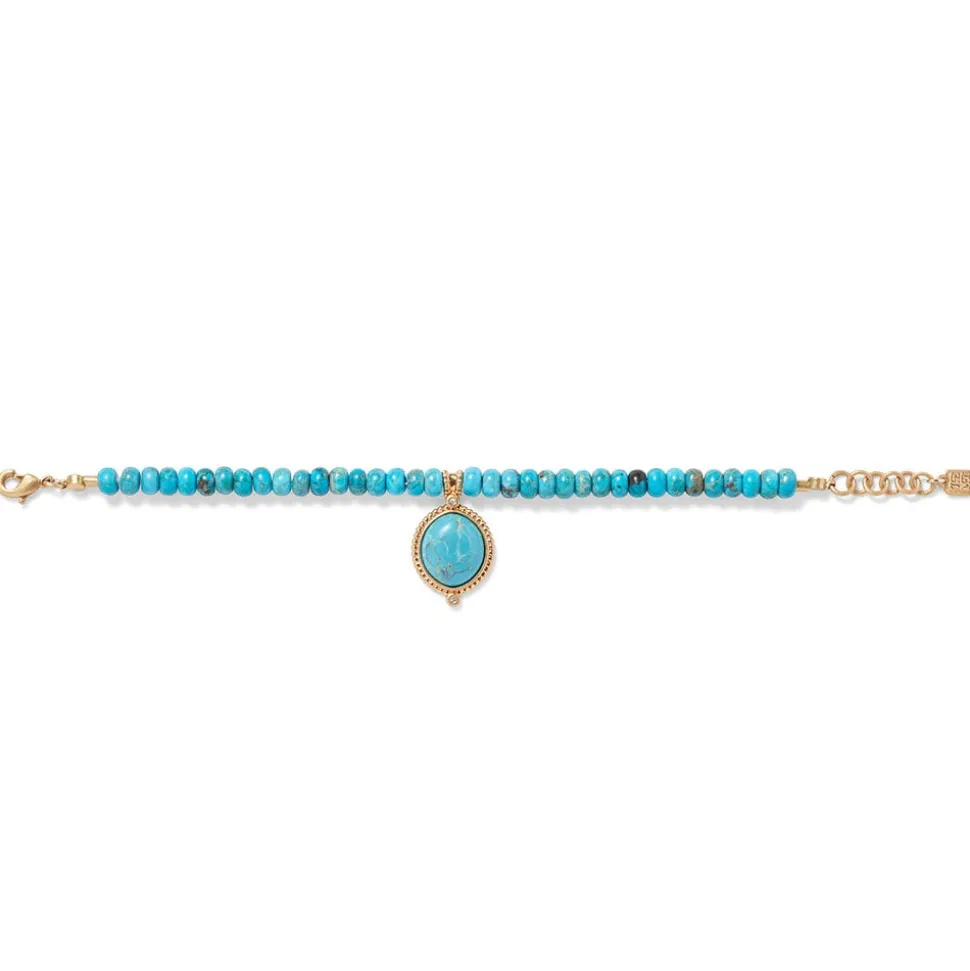 Egyptian Hathor Turquoise Bracelet
