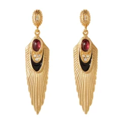 Erte Rayonnement Drop Earrings