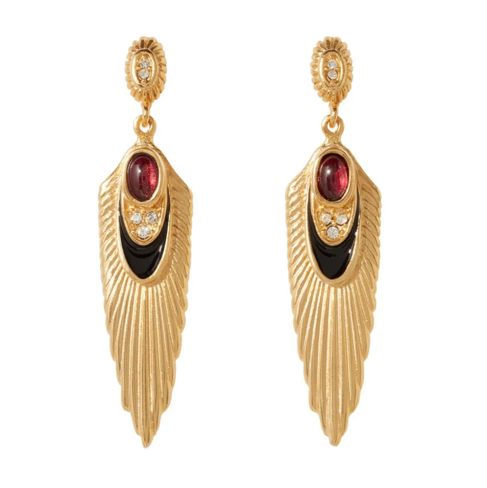 Erte Rayonnement Drop Earrings