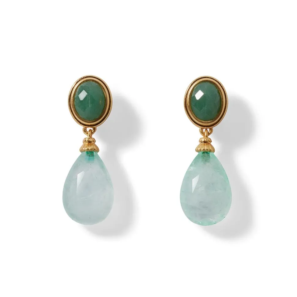 French Serpent Drop Earrings
