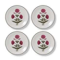 Good Earth Blooming Poppies Salad Plate Set