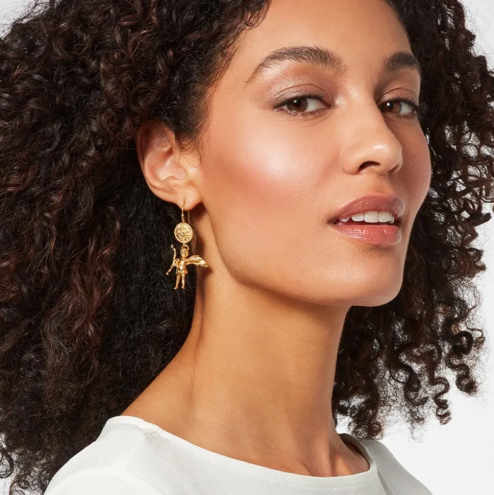 Greek Eros Drop Earrings