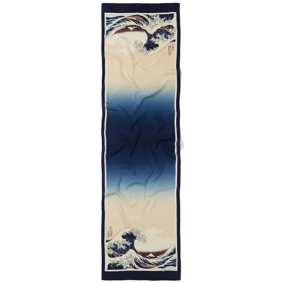 Hokusai Great Wave Oblong Silk Scarf