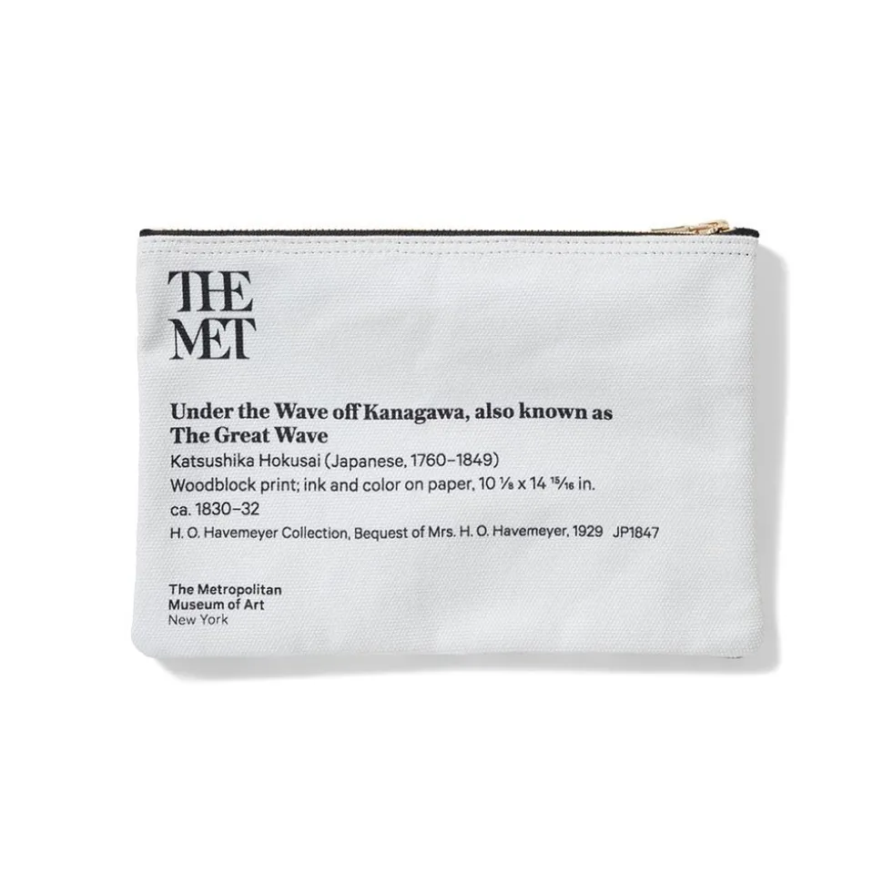 Hokusai Great Wave Zip Pouch