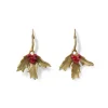 Holly Berry Jade Drop Earrings