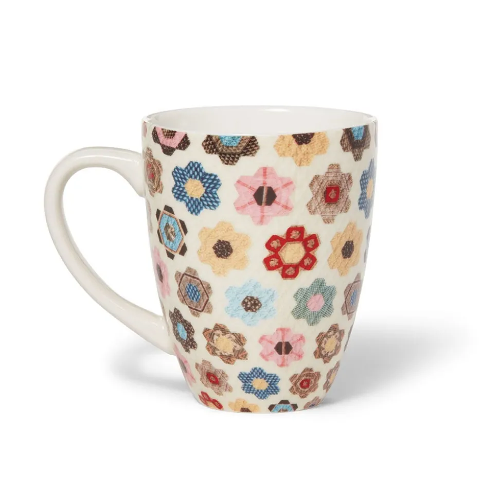Honeycomb Quilt Covered Mug With Tea Infuser