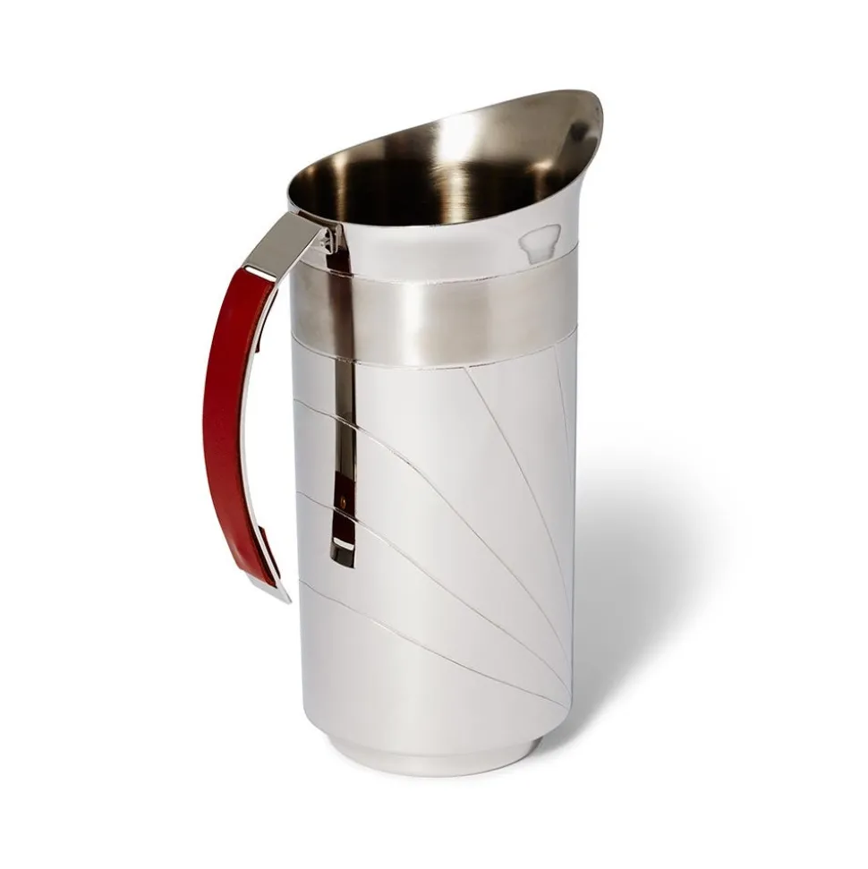 Italian Armor Etched Stainless Steel Pitcher