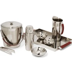 Italian Armor Etched Stainless Steel Cocktail Shaker