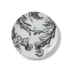 Italian Etched Leaves Side Plate Set