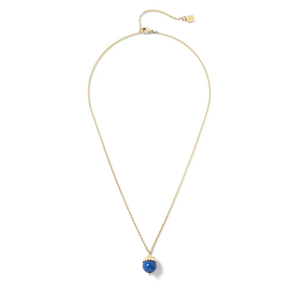 Lotus Bead Pendant Necklace