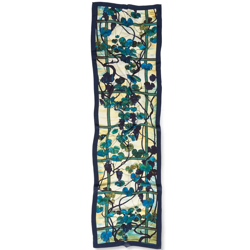 Louis C. Tiffany Grapevine Oblong Silk Scarf