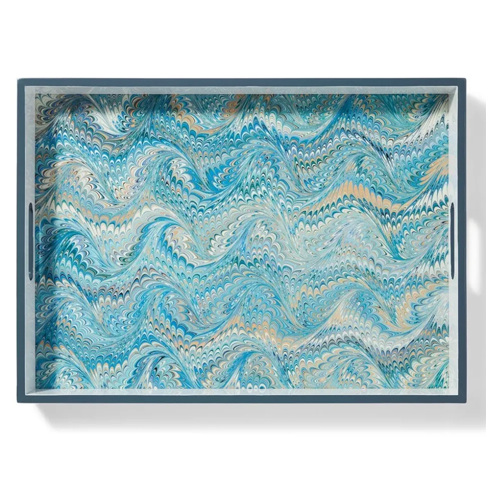 Marbled Paper Lacquer Tray