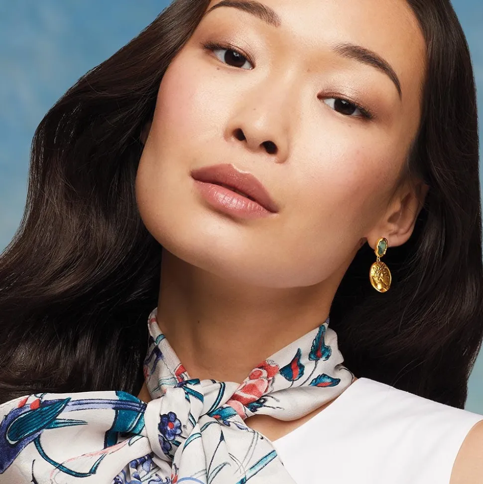 Mediterranean Coin Drop Earrings