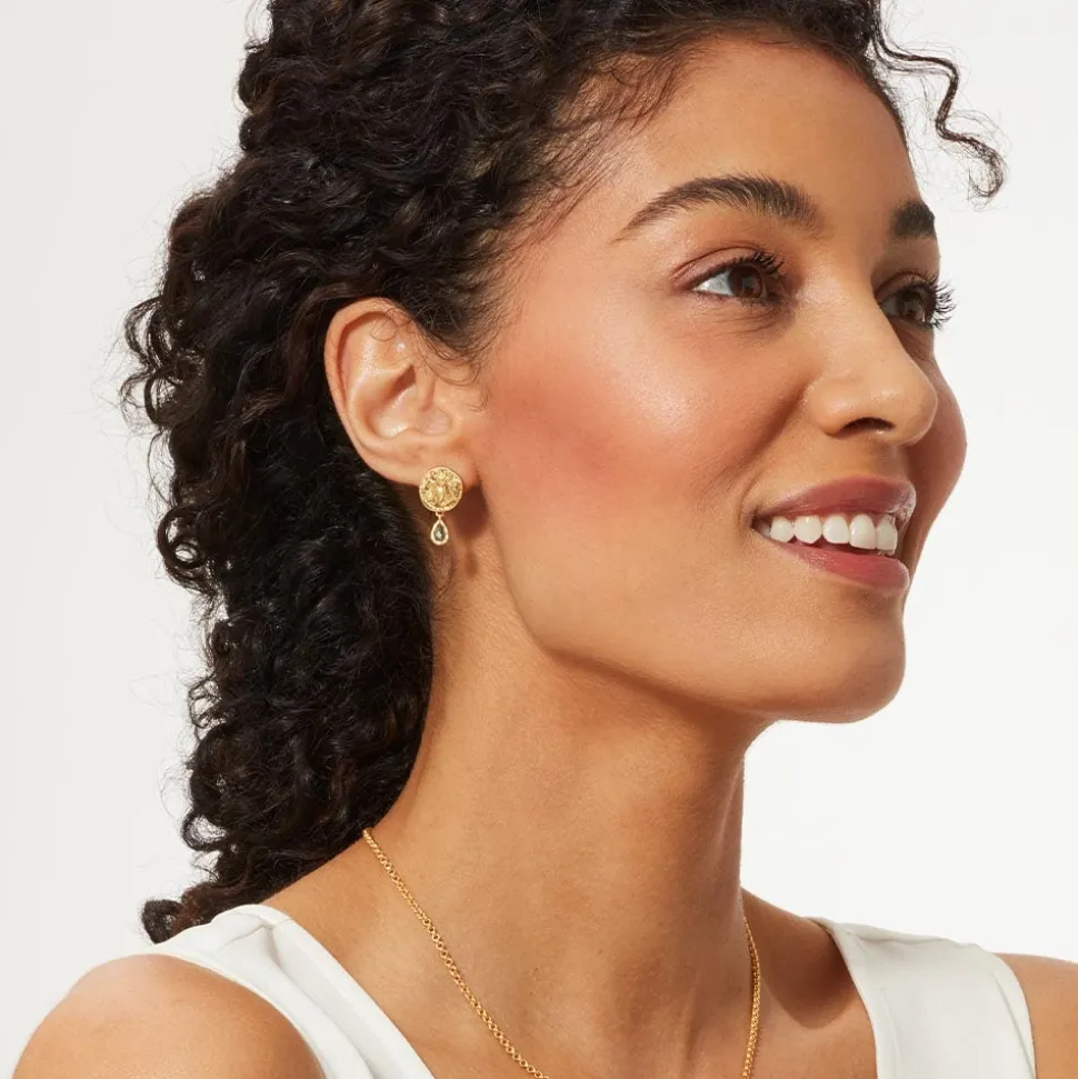Mediterranean Coin Stud Earrings