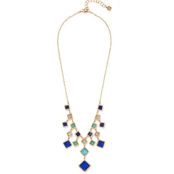Mosaic Column Bib Necklace