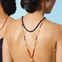 Royal Egyptian Beaded Lapis Necklace