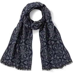 Spanish Snowflake Jacquard Scarf