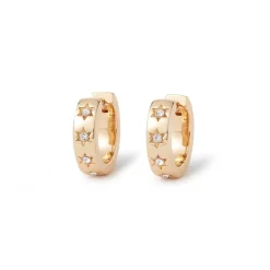 Star Huggie Earrings