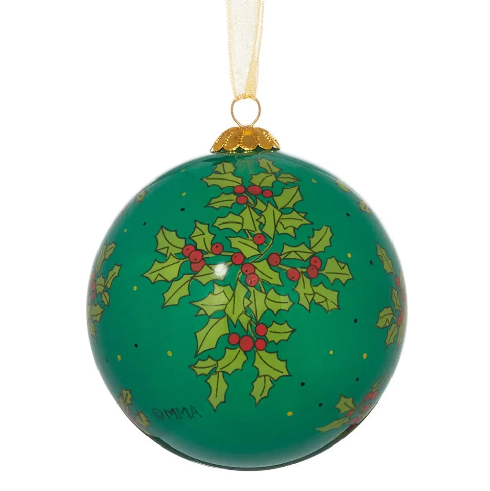 Tait-Henson Angel Of The Evergreens Hand-Painted Glass Ornament