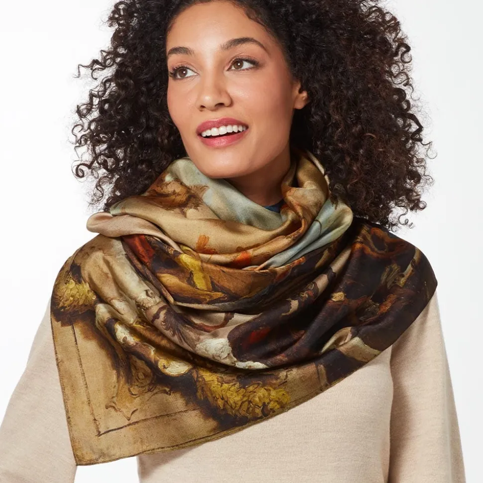 Tiepolo Allegory Of The Planets And Continents Oversize Unisex Oblong Silk Scarf