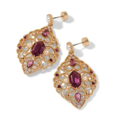 Turkish Amethyst Statement Earrings