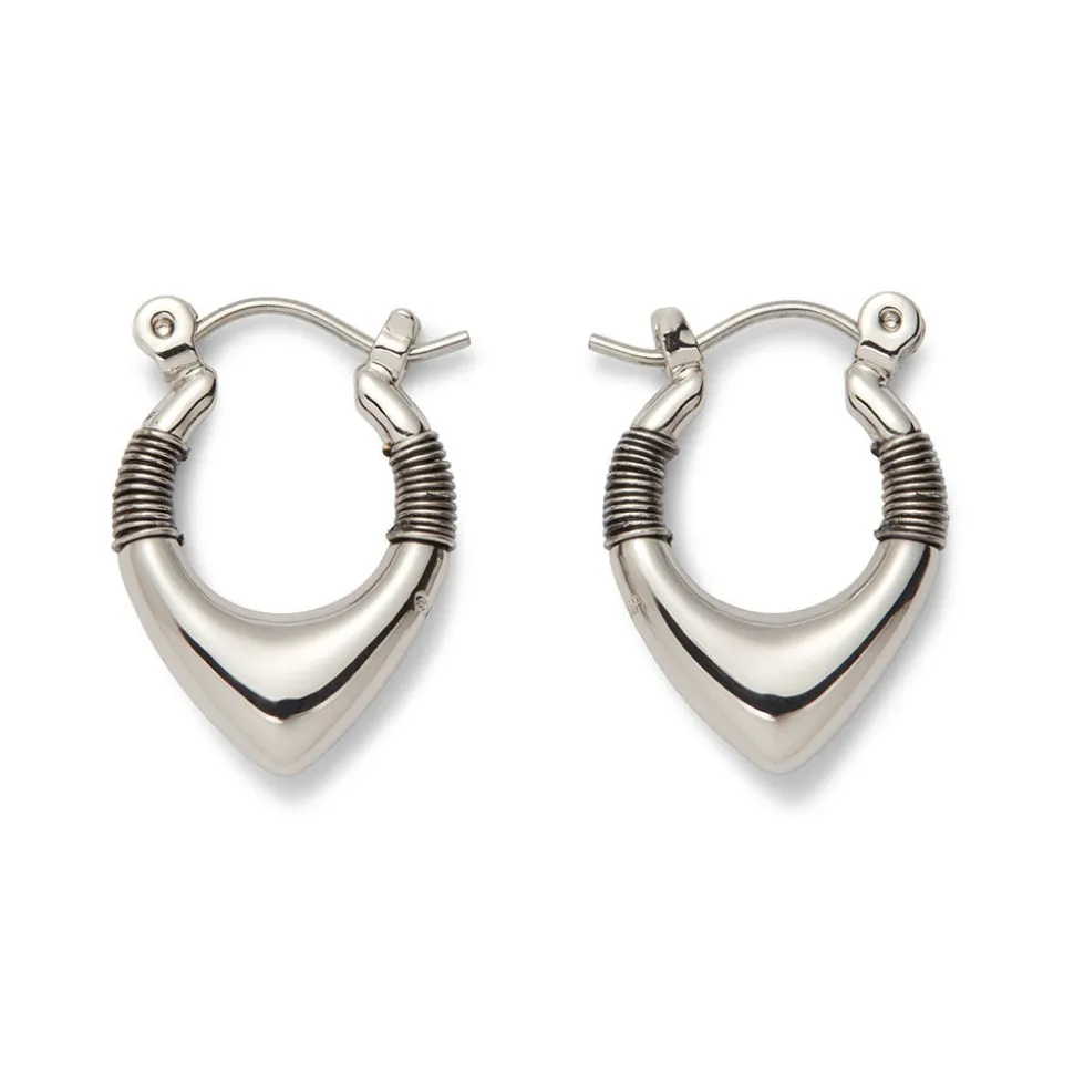 Wrapped Chevron Huggie Earrings
